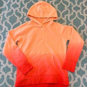 Girls Pink Ombre Sweatshirt Hoodie